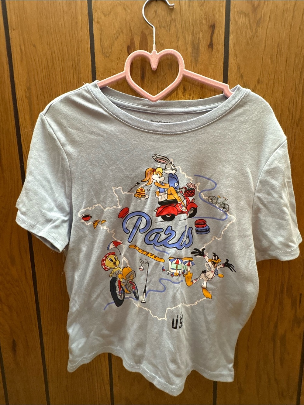 Light Gray Paris Graphic Short-Sleeve Tee - Unbranded